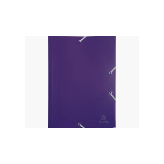 Exacompta Elastomap met 3 flappen. PP. Paars Exacompta Elastomap met 3 flappen. PP. Paars