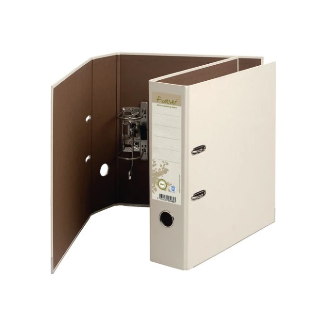 EXACOMPTA Forever Ordner A4 Rugbreedte 80 mm Karton Crème met Bruin