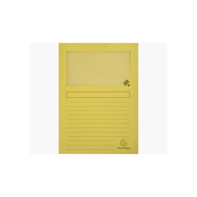 EXACOMPTA Forever Venstermap L-Model A4 120 g/m² Geel (doos 4 x 100 stuks)
