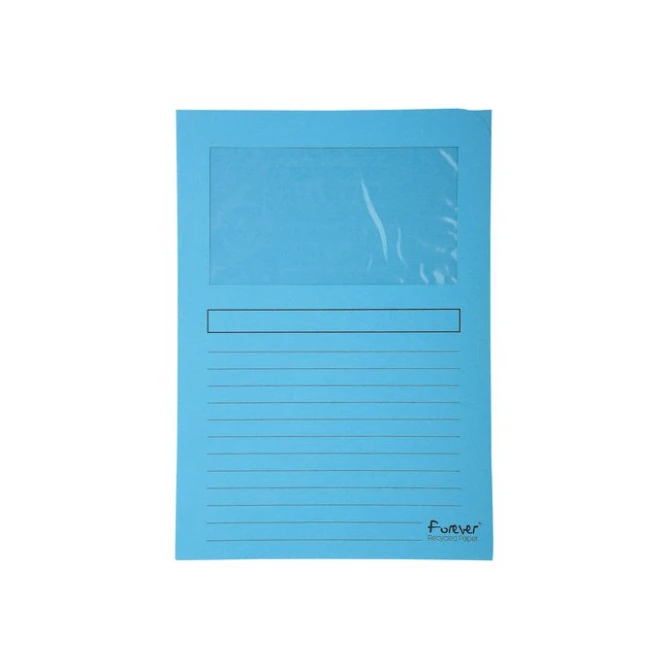 EXACOMPTA Forever Venstermap L-Model A4 120 g/m² Lichtblauw (pak 100 stuks) EXACOMPTA Forever Venstermap L-Model A4 120 g/m² Lichtblauw (pak 100 stuks)