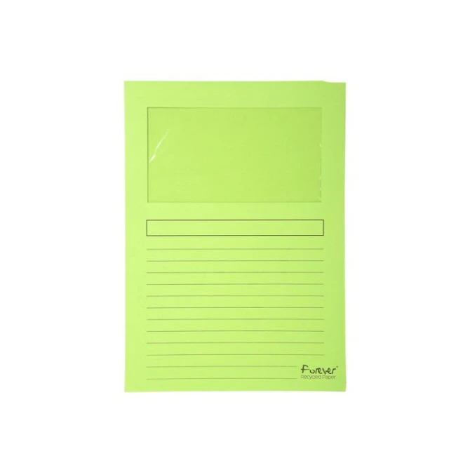 EXACOMPTA Forever Venstermap L-Model A4 120 g/m² Lichtgroen (pak 100 stuks)