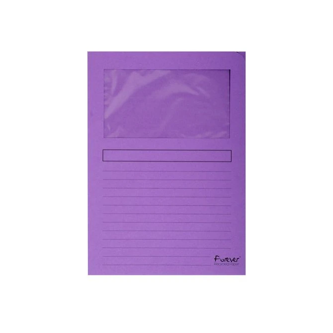 EXACOMPTA Forever Venstermap L-Model A4 120 g/m² Lila (pak 100 stuks) EXACOMPTA Forever Venstermap L-Model A4 120 g/m² Lila (pak 100 stuks)