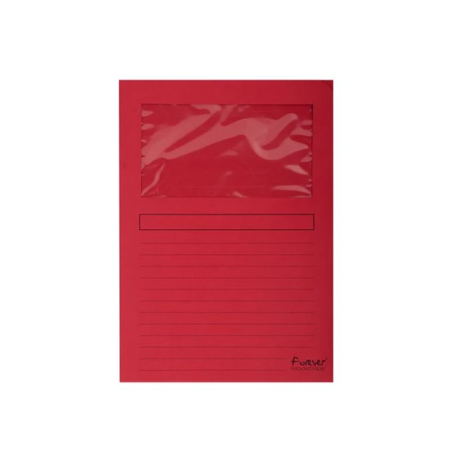 EXACOMPTA Forever Venstermap L-Model A4 120 g/m² Rood (pak 100 stuks) EXACOMPTA Forever Venstermap L-Model A4 120 g/m² Rood (pak 100 stuks)