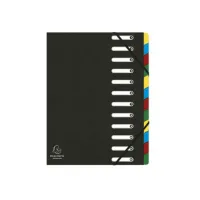 Exacompta HARMONIKA Voorordner Met Uitrekbare Rug. Karton. 12 indelingen. Zwart Exacompta HARMONIKA Voorordner Met Uitrekbare Rug. Karton. 12 indelingen. Zwart