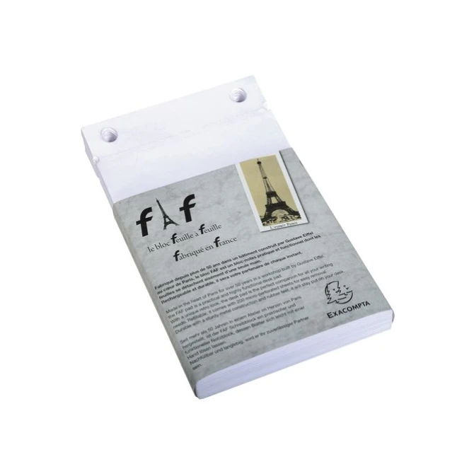 EXACOMPTA LEsprit Paris FAF No3 Navulling 185 x 115 mm Blanco Wit (pak 5 x 200 vel)