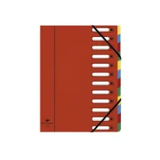 EXACOMPTA Nature Future A4 Sorteermap 12 vakken 320 x 240 mm Karton Rood