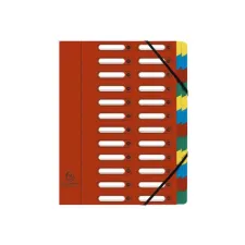 EXACOMPTA Nature Future A4 Sorteermap 24 vakken 320 x 240 mm Karton Rood