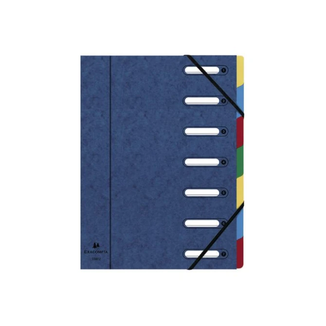 EXACOMPTA Nature Future A4 Sorteermap 7 vakken 320 x 240 mm Karton Blauw