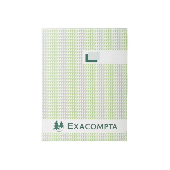 EXACOMPTA Registerboek A4 Geruit 5 mm Zwart