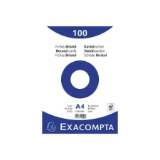 Exacompta Systeemkaart A4 wit (pak 100 stuks)