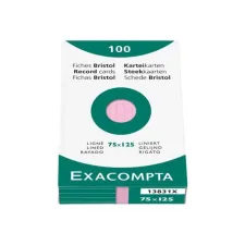EXACOMPTA Registratiekaart (pak 100 vel)