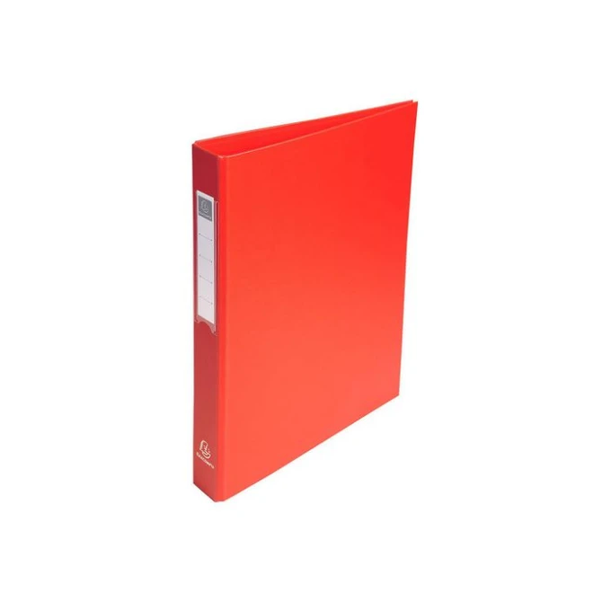 EXACOMPTA Ringmap A4 PP 4 ringen 25 mm Rood EXACOMPTA Ringmap A4 PP 4 ringen 25 mm Rood