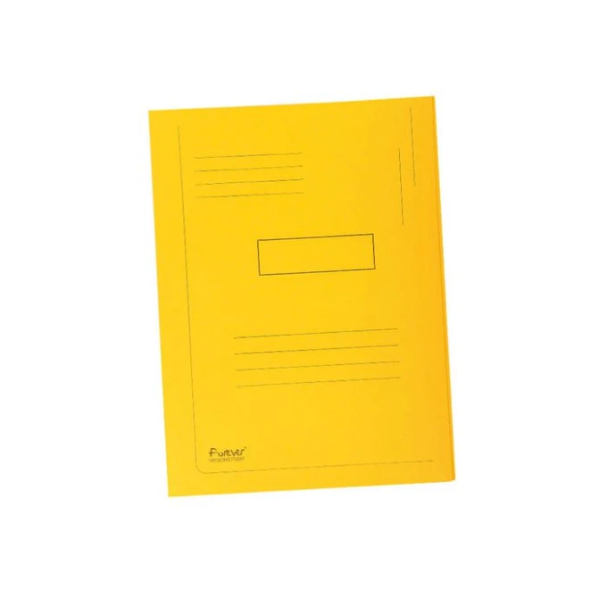 EXACOMPTA Stofklepmap Forever A4 280 g/m² geel (pak 50 stuks)