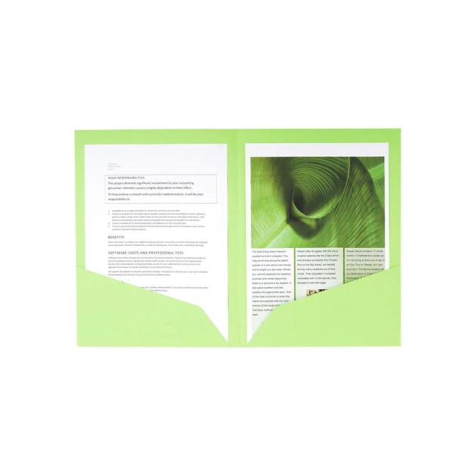 EXACOMPTA Stofklepmap met 2 vakken Nature Future Dubbel A4 220 g/m² assorti (pak 25 stuks)