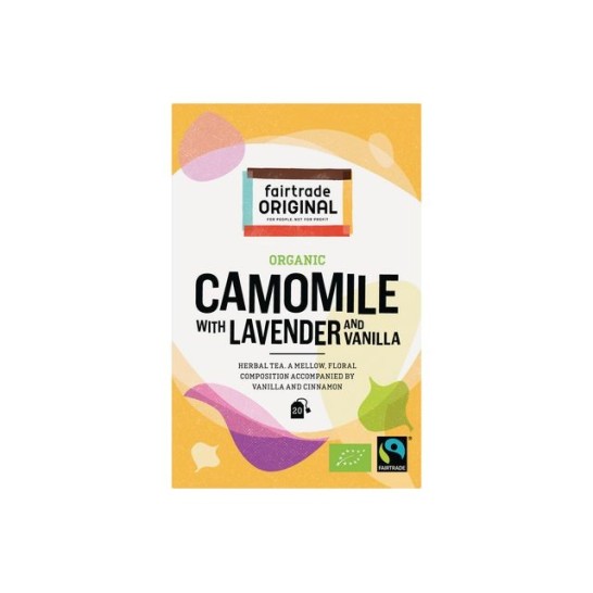 FAIR TRADE ORIGINAL Organic Thee Camomile Lavender With Vanilla (doos 6 x 20 stuks)