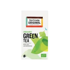 FAIR TRADE ORIGINAL Organic Thee Green Tea (doos 6 x 20 stuks) FAIR TRADE ORIGINAL Organic Thee Green Tea (doos 6 x 20 stuks)