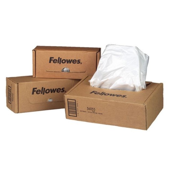 FELLOWES Opvangzakken voor papiervernietiger 94 liter (pak 50 stuks)