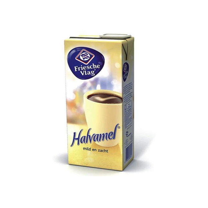 FRIESCHE VLAG Koffiemelk Halvamel Halfvol (doos 6 x 930 milliliter) FRIESCHE VLAG Koffiemelk Halvamel Halfvol (doos 6 x 930 milliliter)