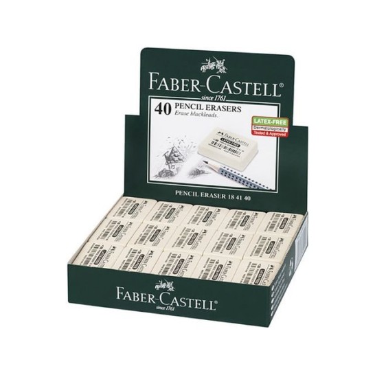Faber-Castell Gum 7041 34 x 26 x 8 mm (doos 40 stuks)