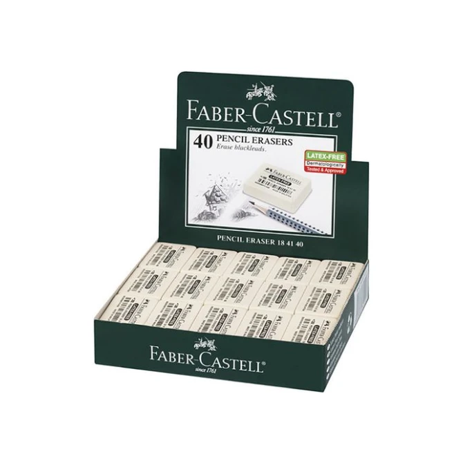 Faber-Castell Gum 7041 34 x 26 x 8 mm (doos 40 stuks)