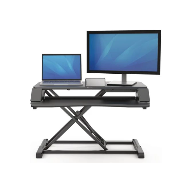 FELLOWES Corsivo™ Zit-Sta werkstation Zwart