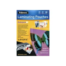 FELLOWES Geperforeerde Lamineerhoes A4 228 x 303 mm 2 x 80 micron Glanzend (pak 100 stuks) FELLOWES Geperforeerde Lamineerhoes A4 228 x 303 mm 2 x 80 micron Glanzend (pak 100 stuks)