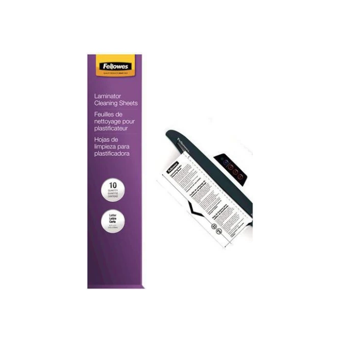 FELLOWES Lamineermachinereiniger Vellen A4 (pak 10 vel) FELLOWES Lamineermachinereiniger Vellen A4 (pak 10 vel)