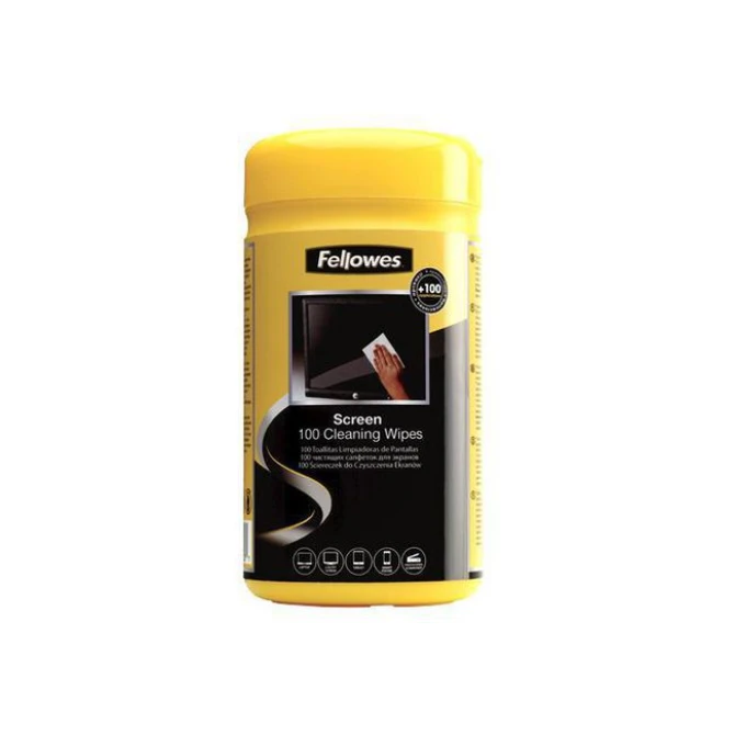 FELLOWES Schermreinigingsdoekjes Met Dispenser (doos 100 stuks)