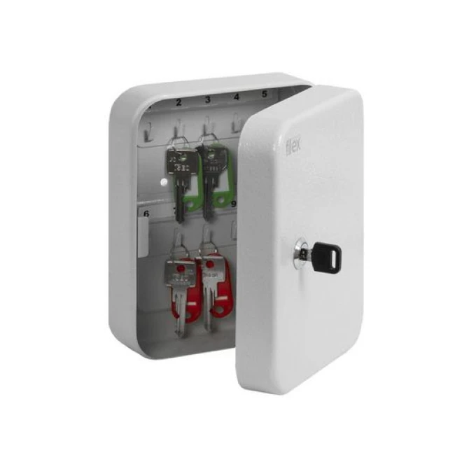 Filex KB Key Box 20 Sleutelkast Cilinderslot 200 x 160 x 75 mm Wit Filex KB Key Box 20 Sleutelkast Cilinderslot 200 x 160 x 75 mm Wit