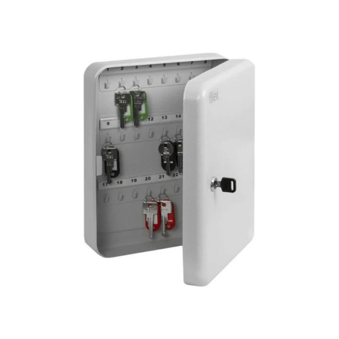 Filex KB Key Box 48 Sleutelkast Cilinderslot 300 x 240 x 75 mm Wit Filex KB Key Box 48 Sleutelkast Cilinderslot 300 x 240 x 75 mm Wit