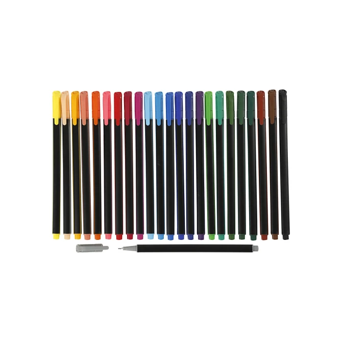Colortime Fineliner Lijndikte 0.6 - 0.7mm Assorti (pak 24 stuks)