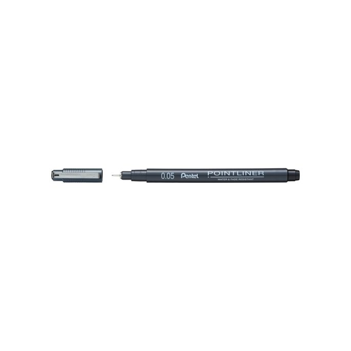 Fineliner Pentel S20P 0.05mm zw (12 stuks) Fineliner Pentel S20P 0.05mm zw (12 stuks)