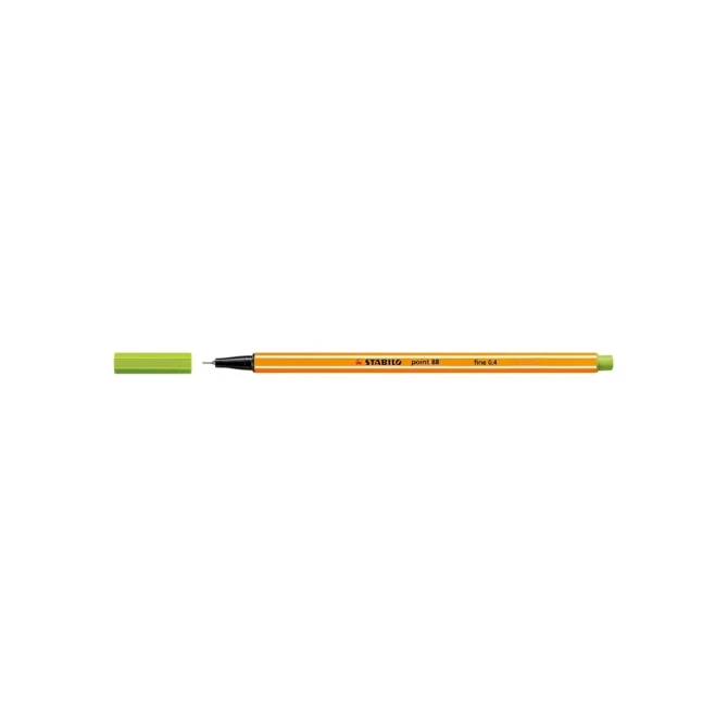 Fineliner Stabilo point 88 appelgr (10 stuks)