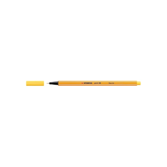 Fineliner Stabilo point 88 geel (10 stuks)