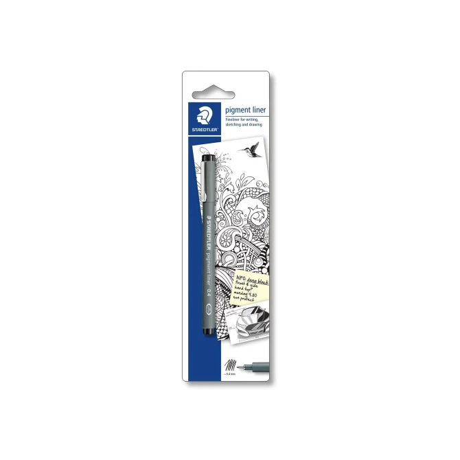 Fineliner Staedtler 308 pigm 0.4 zw/d10 Fineliner Staedtler 308 pigm 0.4 zw/d10