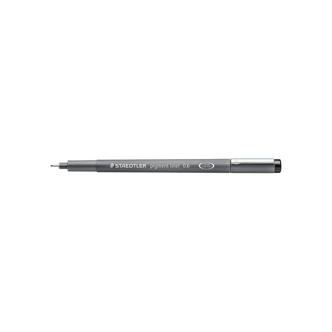 Fineliner Staedtler 308 pigm 0.6 zw/d10 Fineliner Staedtler 308 pigm 0.6 zw/d10