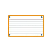 Flashcard OXFORD A7 lijn oranje/pk80 Flashcard OXFORD A7 lijn oranje/pk80