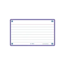 Flashcard OXFORD A7 lijn paars/pk80 Flashcard OXFORD A7 lijn paars/pk80