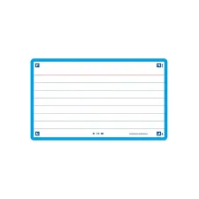 Flashcard OXFORD A7 lijn turqouise/pk80 Flashcard OXFORD A7 lijn turqouise/pk80