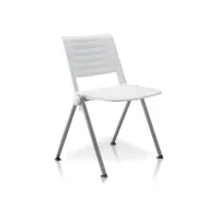 Flexto Projectstoel 4 poten Aluminium/ Wit