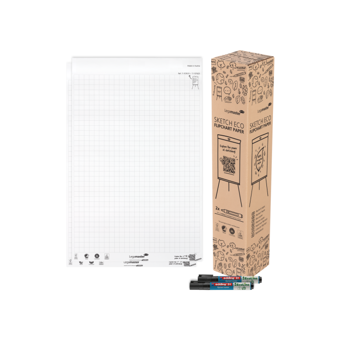 Flipoverblok Lega 98x65cm raster/pk2x50v