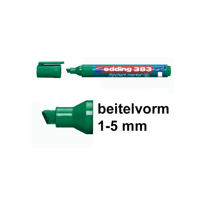 Flipovermarker EDDING 383 1-5 green (10 stuks)