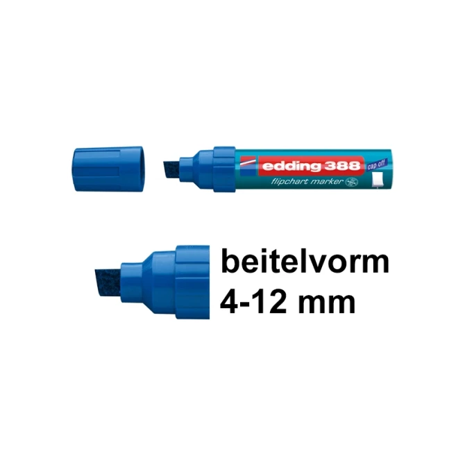Flipovermarker EDDING 388 4-12 bl (10 stuks)