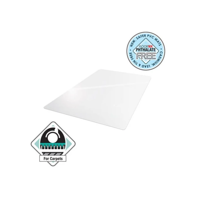 Floortex Cleartex® Cleartex® Advantage Vloermat Voor Tapijt PVC Antimicrobieel 1200 x 1500 mm Transparant Floortex Cleartex® Cleartex® Advantage Vloermat Voor Tapijt PVC Antimicrobieel 1200 x 1500 mm Transparant