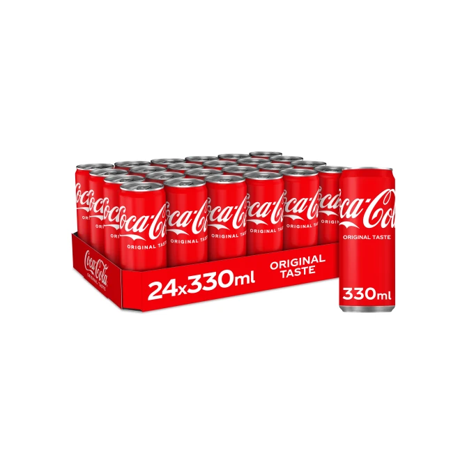 COCA-COLA Regular Frisdrank 0.33 l Blik (pak 24 stuks)