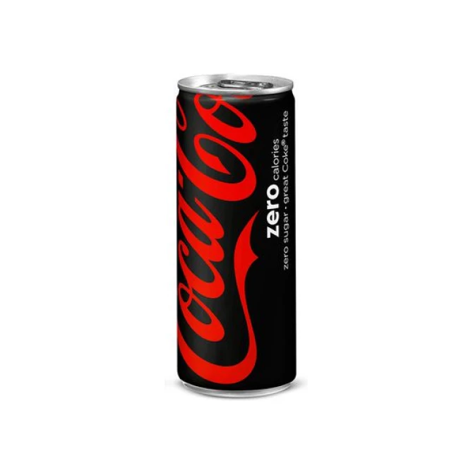 COCA-COLA Zero Frisdrank 0.25 l Blik (pak 24 stuks) COCA-COLA Zero Frisdrank 0.25 l Blik (pak 24 stuks)