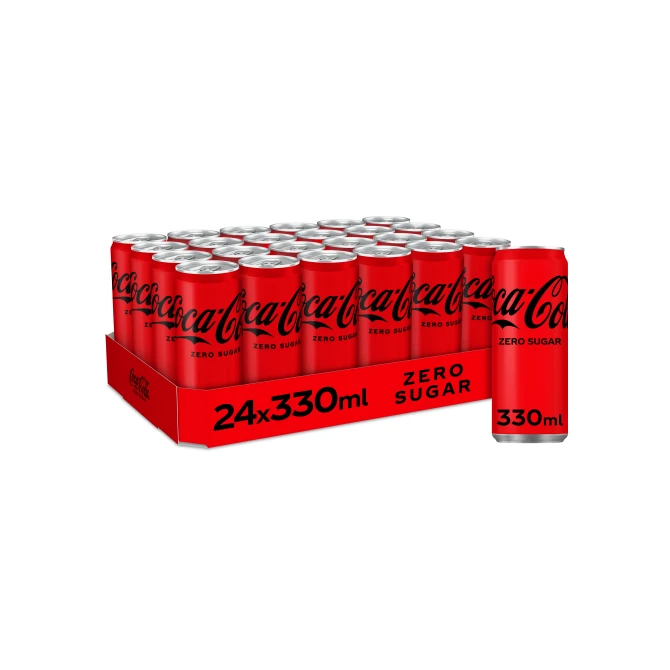 COCA-COLA Zero Frisdrank 0.33 l Blik (pak 24 stuks)