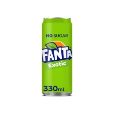 FANTA Exotic ZERO Frisdrank 0.33 l blik (pak 24 stuks) FANTA Exotic ZERO Frisdrank 0.33 l blik (pak 24 stuks)