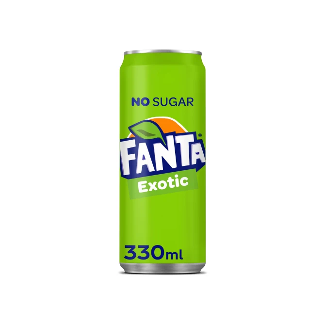 FANTA Exotic ZERO Frisdrank 0.33 l blik (pak 24 stuks)