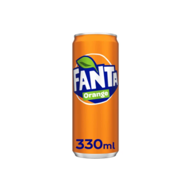FANTA Orange Frisdrank 0.33 l Blik (pak 24 stuks) FANTA Orange Frisdrank 0.33 l Blik (pak 24 stuks)